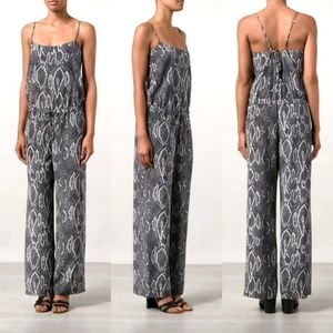 Haute Hippie | 100% Silk Snake Print Jumpsuit